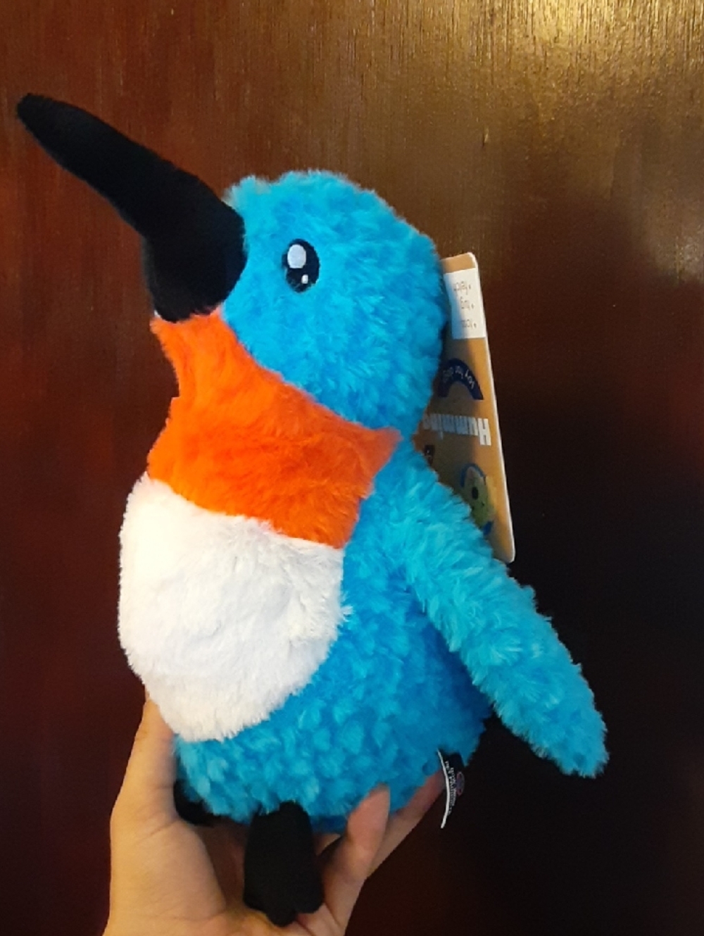 Humming bird buddy soft plush squeaky dog toy